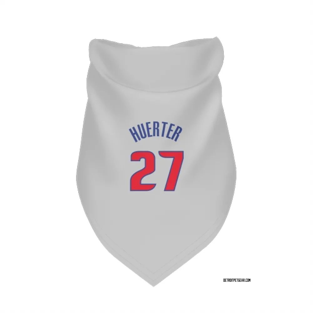 Detroit Pistons Kevin Huerter White Pet Bandana for Dog & Cat
