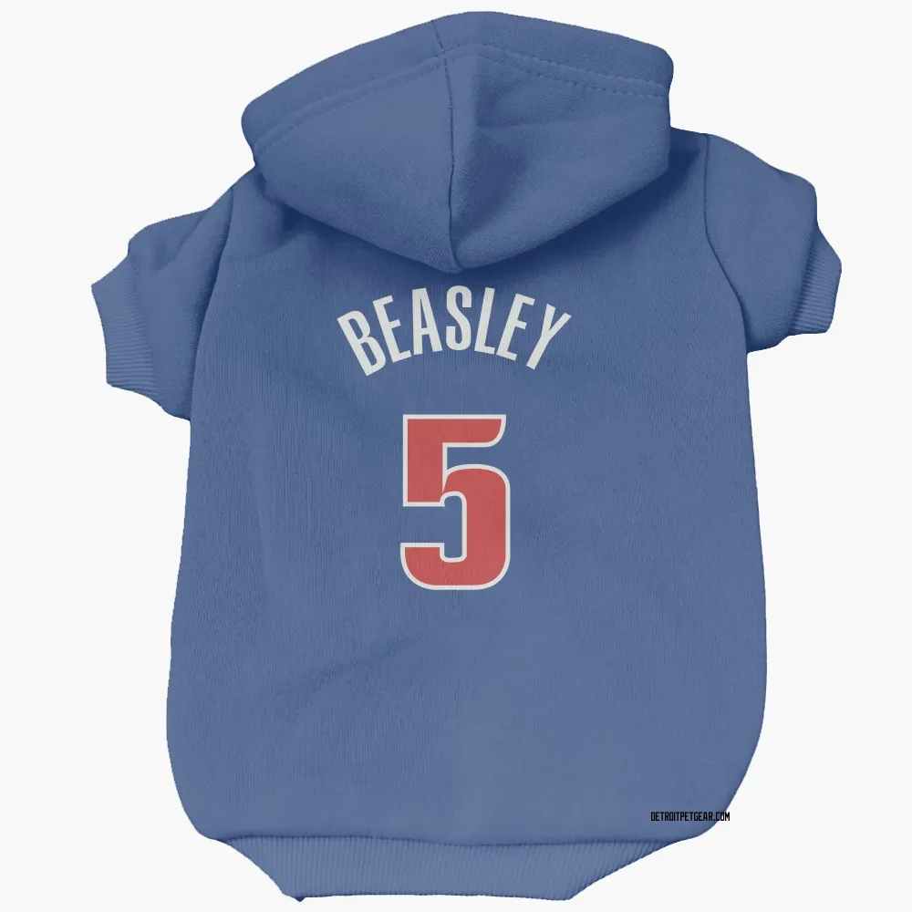 Detroit Pistons Malik Beasley Blue Pet Hoodie for Dog & Cat
