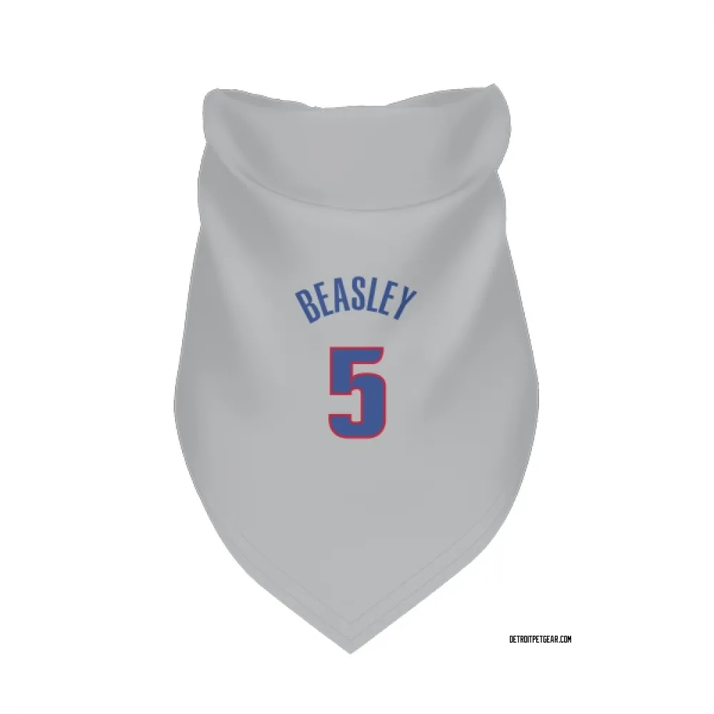 Detroit Pistons Malik Beasley Gray Pet Bandana for Dog & Cat