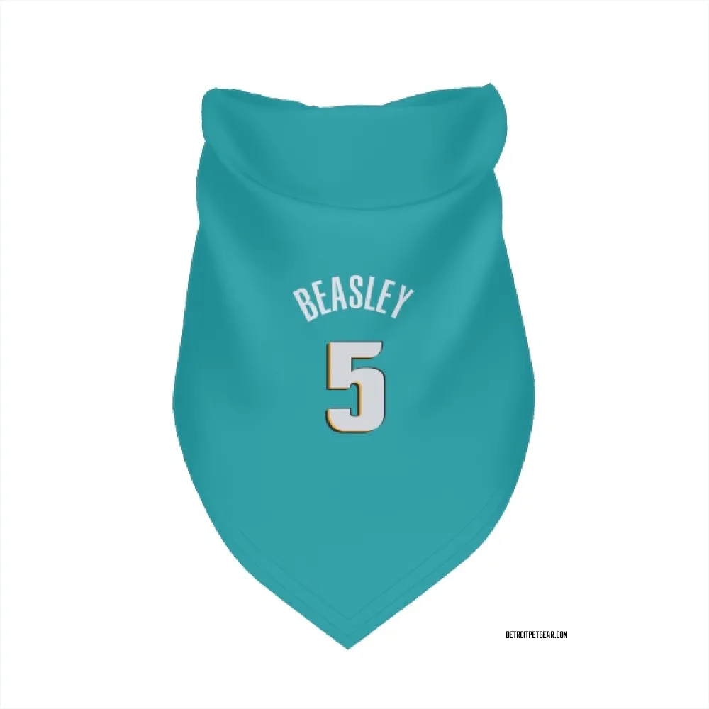 Detroit Pistons Malik Beasley Teal Pet Bandana for Dog & Cat