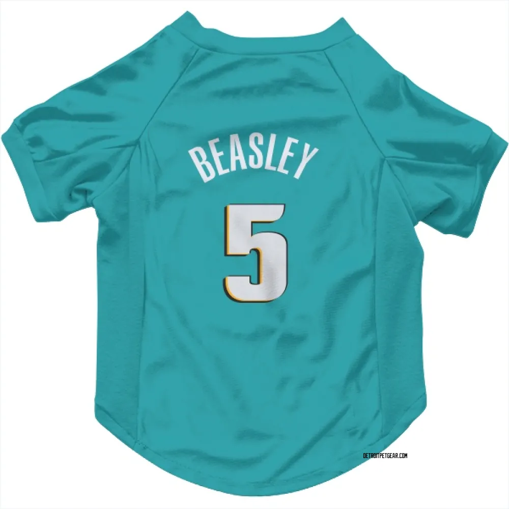 Detroit Pistons Malik Beasley Teal Pet Jersey for Dog & Cat