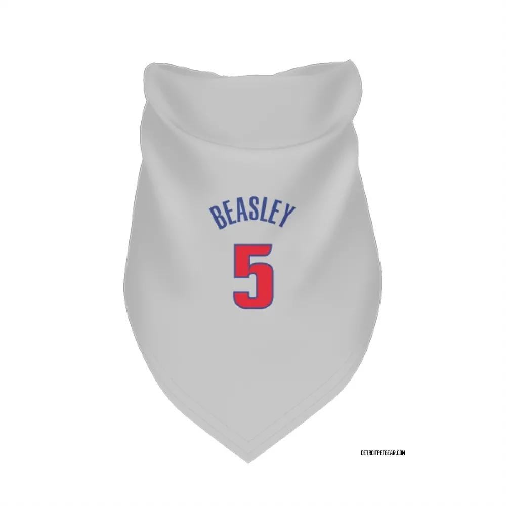 Detroit Pistons Malik Beasley White Pet Bandana for Dog & Cat