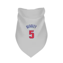 Detroit Pistons Malik Beasley White Pet Bandana for Dog & Cat