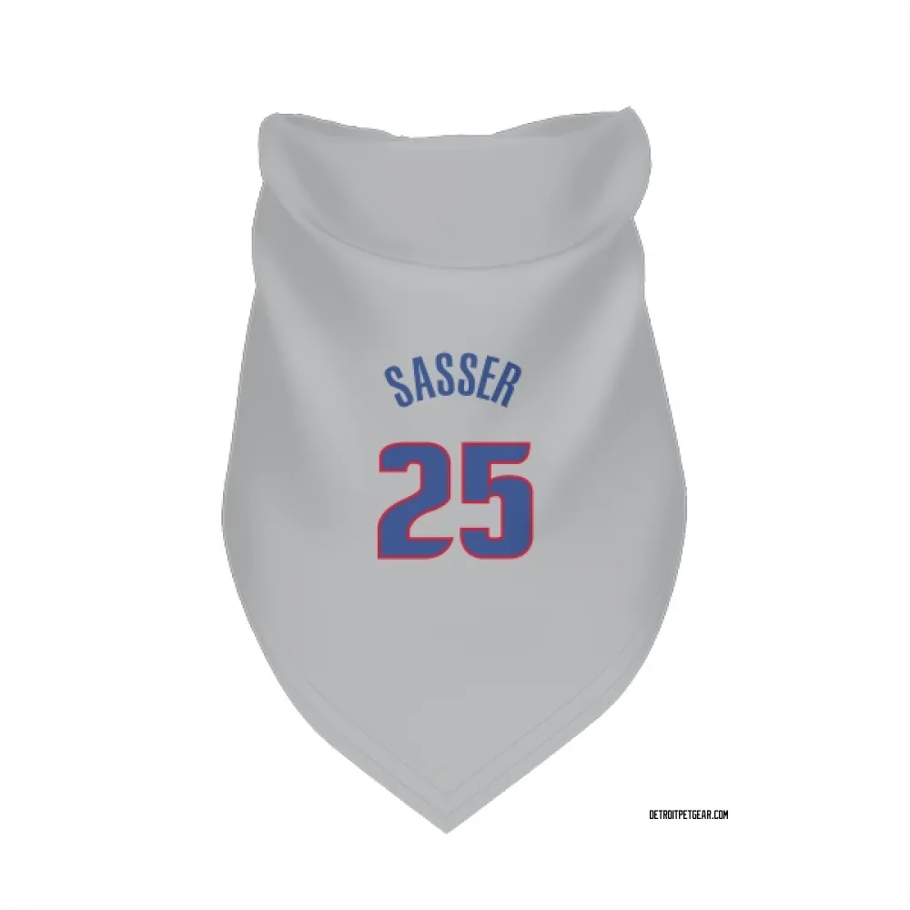 Detroit Pistons Marcus Sasser Gray Pet Bandana for Dog & Cat