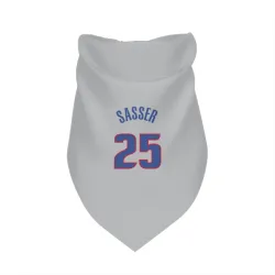 Detroit Pistons Marcus Sasser Gray Pet Bandana for Dog & Cat