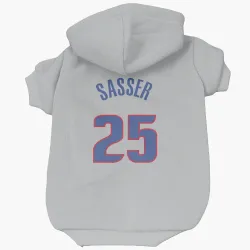 Detroit Pistons Marcus Sasser Gray Pet Hoodie for Dog & Cat