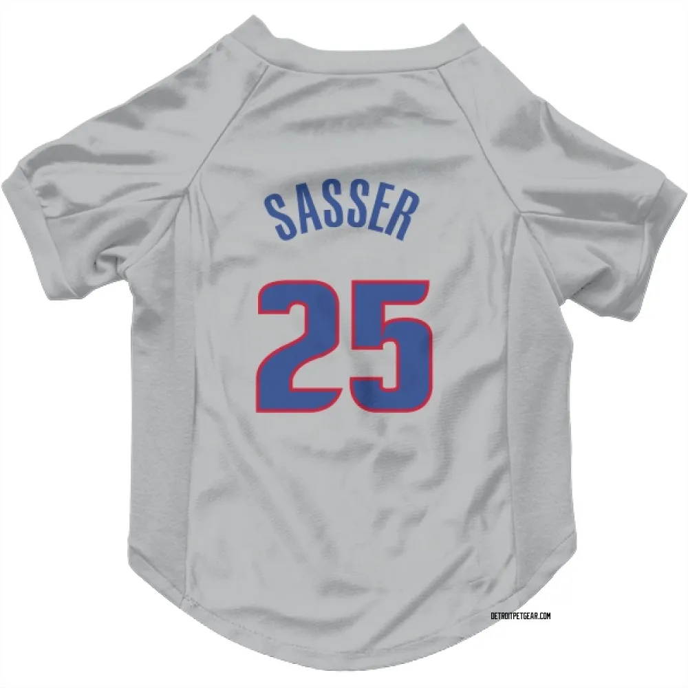 Detroit Pistons Marcus Sasser Gray Pet Jersey for Dog & Cat