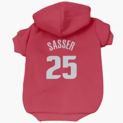 Detroit Pistons Marcus Sasser Red Pet Hoodie for Dog & Cat
