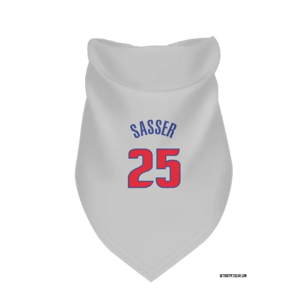 Detroit Pistons Marcus Sasser White Pet Bandana for Dog & Cat