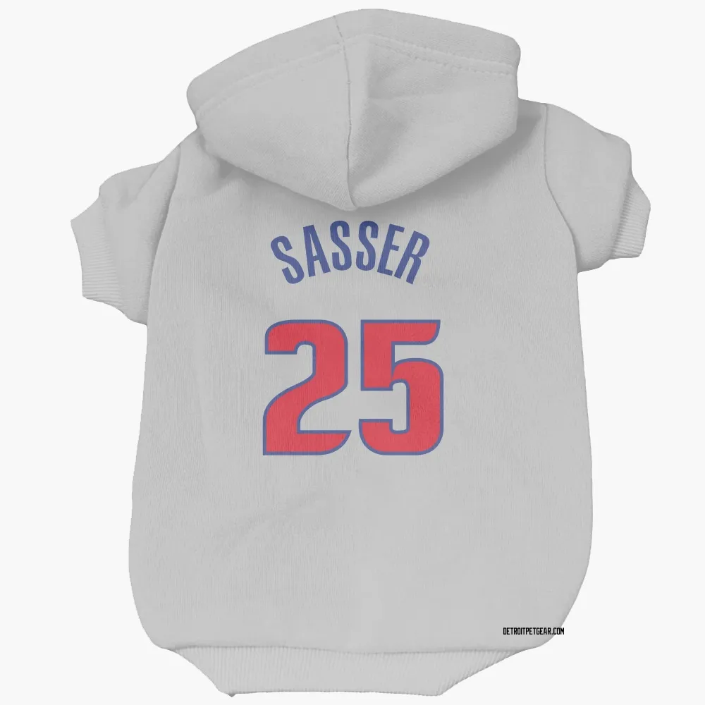 Detroit Pistons Marcus Sasser White Pet Hoodie for Dog & Cat