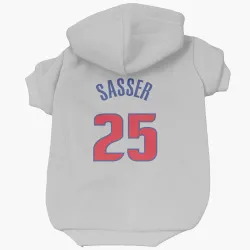 Detroit Pistons Marcus Sasser White Pet Hoodie for Dog & Cat