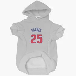 Detroit Pistons Marcus Sasser White Pet Hoodie for Dog & Cat