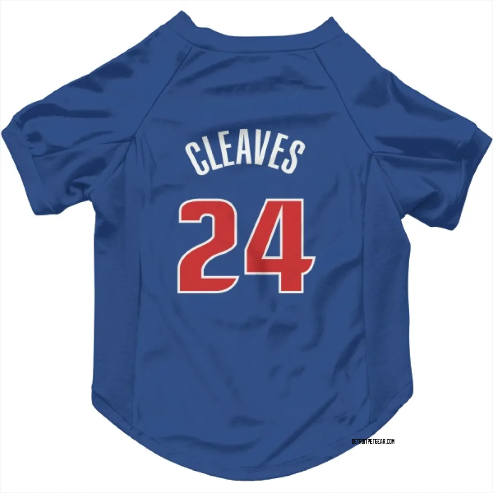 Detroit Pistons Mateen Cleaves Blue Pet Jersey for Dog & Cat