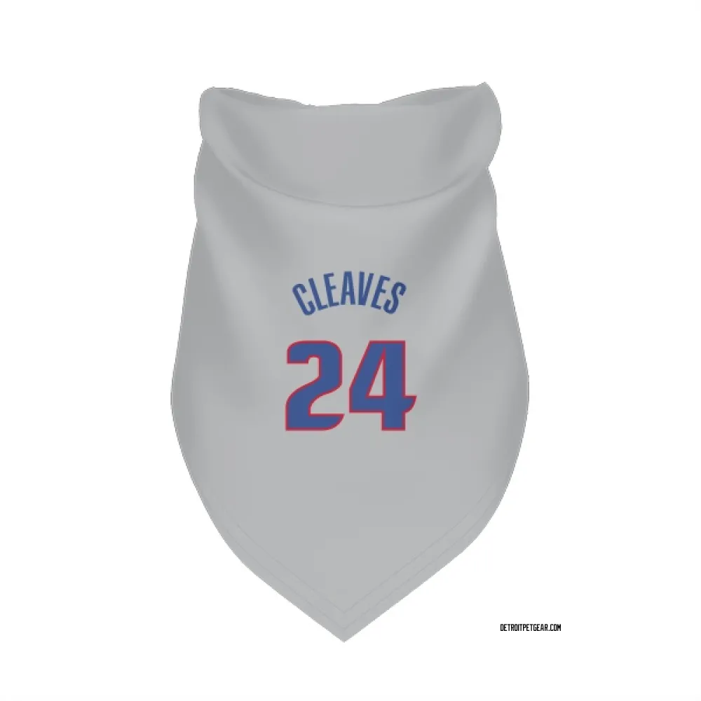 Detroit Pistons Mateen Cleaves Gray Pet Bandana for Dog & Cat