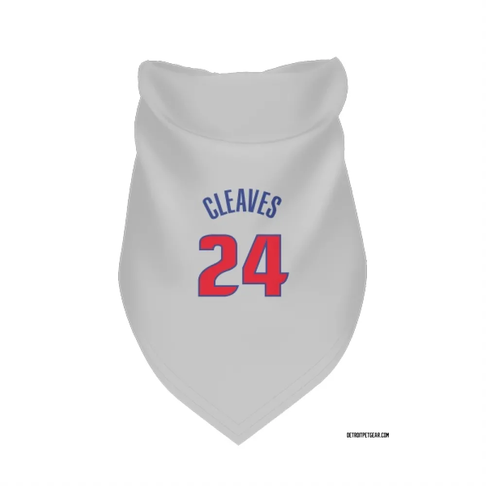 Detroit Pistons Mateen Cleaves White Pet Bandana for Dog & Cat