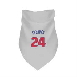 Detroit Pistons Mateen Cleaves White Pet Bandana for Dog & Cat
