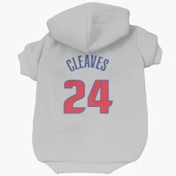 Detroit Pistons Mateen Cleaves White Pet Hoodie for Dog & Cat