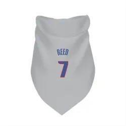 Detroit Pistons Paul Reed Gray Pet Bandana for Dog & Cat