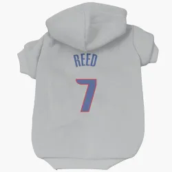 Detroit Pistons Paul Reed Gray Pet Hoodie for Dog & Cat