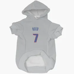 Detroit Pistons Paul Reed Gray Pet Hoodie for Dog & Cat