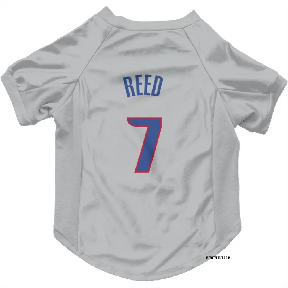 Detroit Pistons Paul Reed Gray Pet Jersey for Dog & Cat