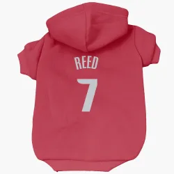 Detroit Pistons Paul Reed Red Pet Hoodie for Dog & Cat