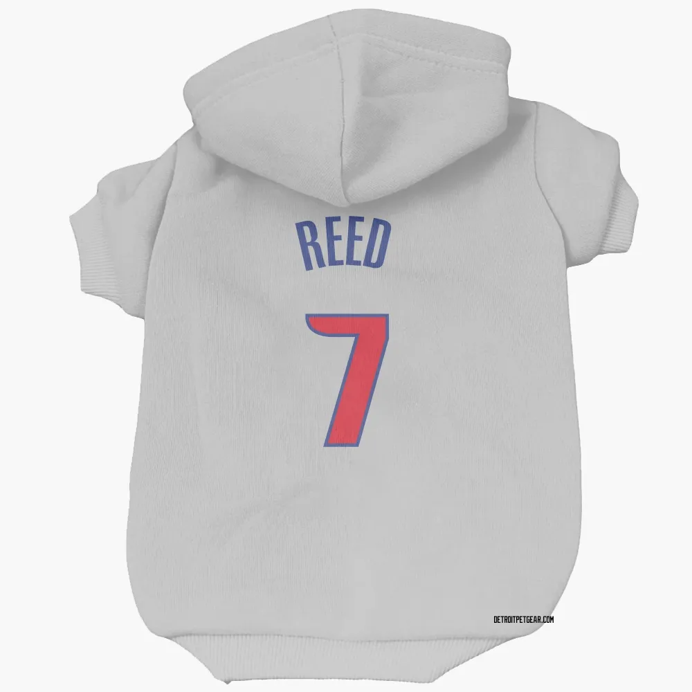 Detroit Pistons Paul Reed White Pet Hoodie for Dog & Cat