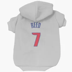 Detroit Pistons Paul Reed White Pet Hoodie for Dog & Cat