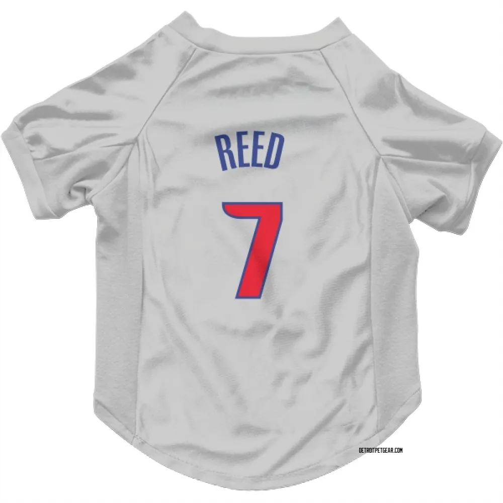 Detroit Pistons Paul Reed White Pet Jersey for Dog & Cat