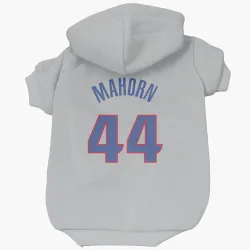 Detroit Pistons Rick Mahorn Gray Pet Hoodie for Dog & Cat