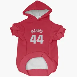 Detroit Pistons Rick Mahorn Red Pet Hoodie for Dog & Cat