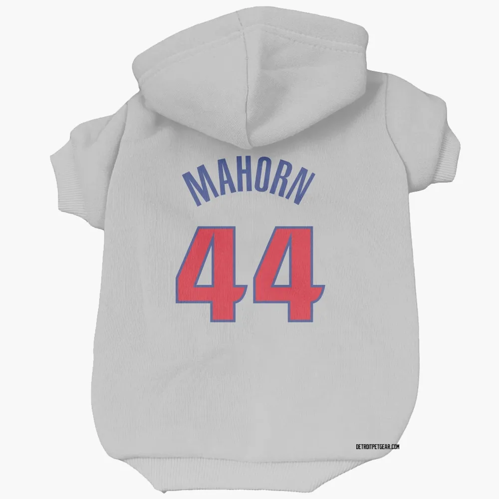 Detroit Pistons Rick Mahorn White Pet Hoodie for Dog & Cat