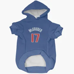 Detroit Pistons Rodney McGruder Blue Pet Hoodie for Dog & Cat