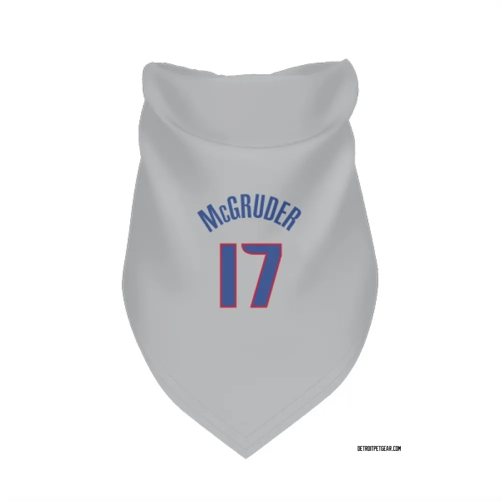 Detroit Pistons Rodney McGruder Gray Pet Bandana for Dog & Cat