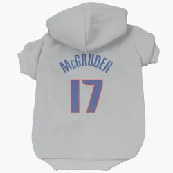 Detroit Pistons Rodney McGruder Gray Pet Hoodie for Dog & Cat