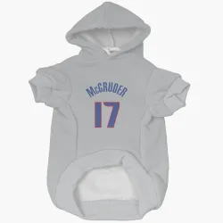 Detroit Pistons Rodney McGruder Gray Pet Hoodie for Dog & Cat