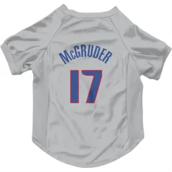 Detroit Pistons Rodney McGruder Gray Pet Jersey for Dog & Cat