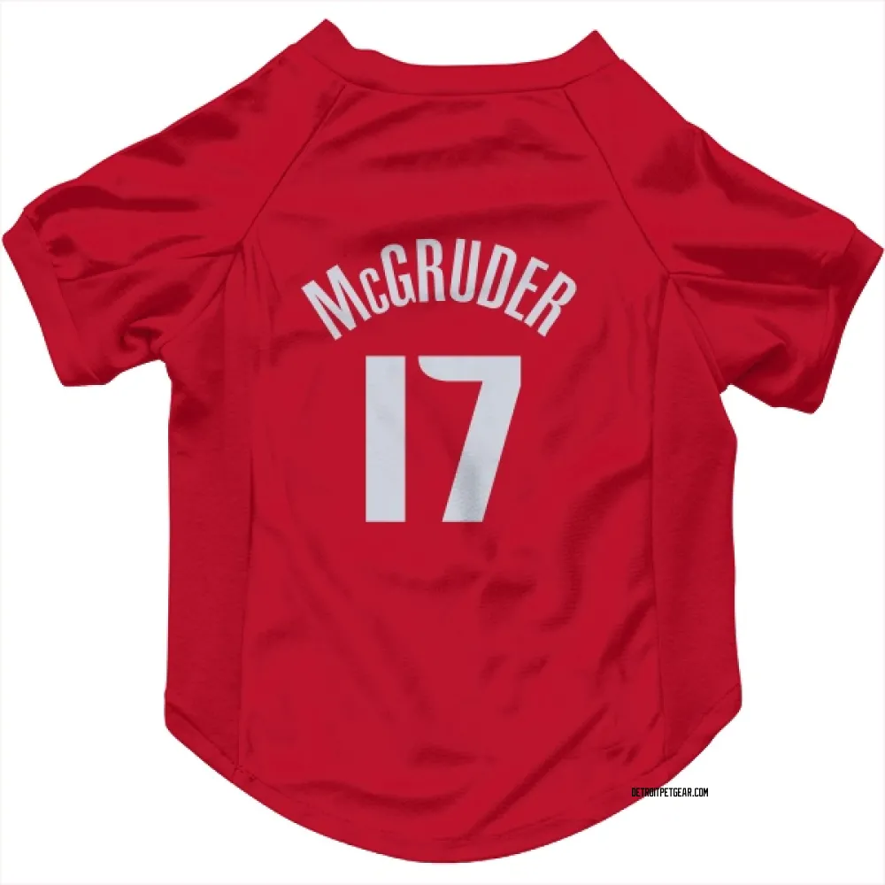 Detroit Pistons Rodney McGruder Red Pet Jersey for Dog & Cat