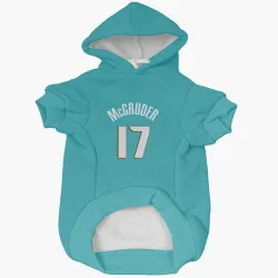 Detroit Pistons Rodney McGruder Teal Pet Hoodie for Dog & Cat