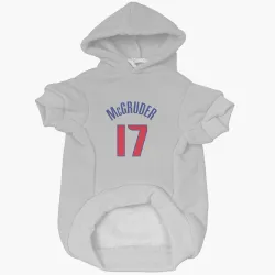 Detroit Pistons Rodney McGruder White Pet Hoodie for Dog & Cat