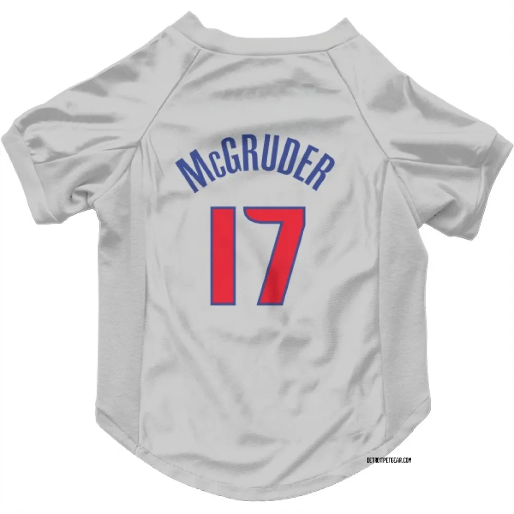 Detroit Pistons Rodney McGruder White Pet Jersey for Dog & Cat