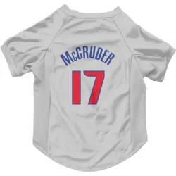 Detroit Pistons Rodney McGruder White Pet Jersey for Dog & Cat