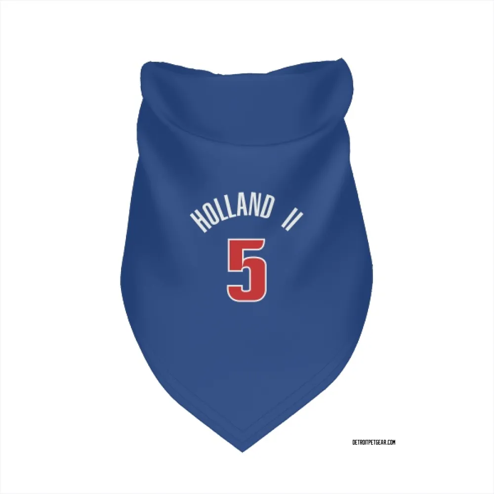 Detroit Pistons Ronald Holland II Blue Pet Bandana for Dog & Cat