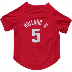 Detroit Pistons Ronald Holland II Red Pet Jersey for Dog & Cat