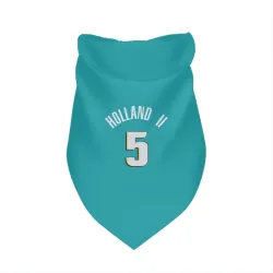 Detroit Pistons Ronald Holland II Teal Pet Bandana for Dog & Cat