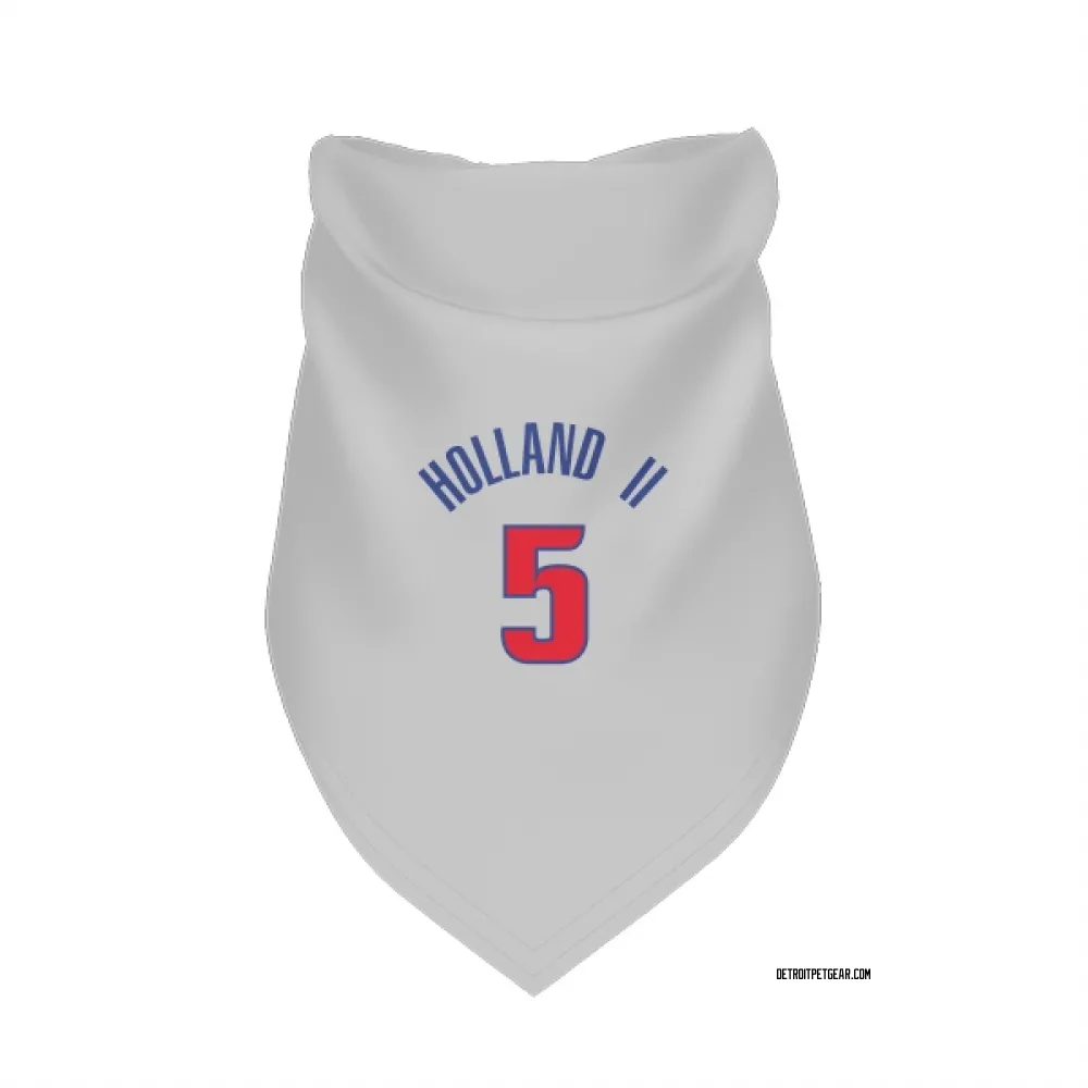 Detroit Pistons Ronald Holland II White Pet Bandana for Dog & Cat