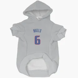 Detroit Pistons Terry Mills Gray Pet Hoodie for Dog & Cat