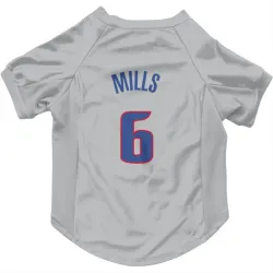 Detroit Pistons Terry Mills Gray Pet Jersey for Dog & Cat
