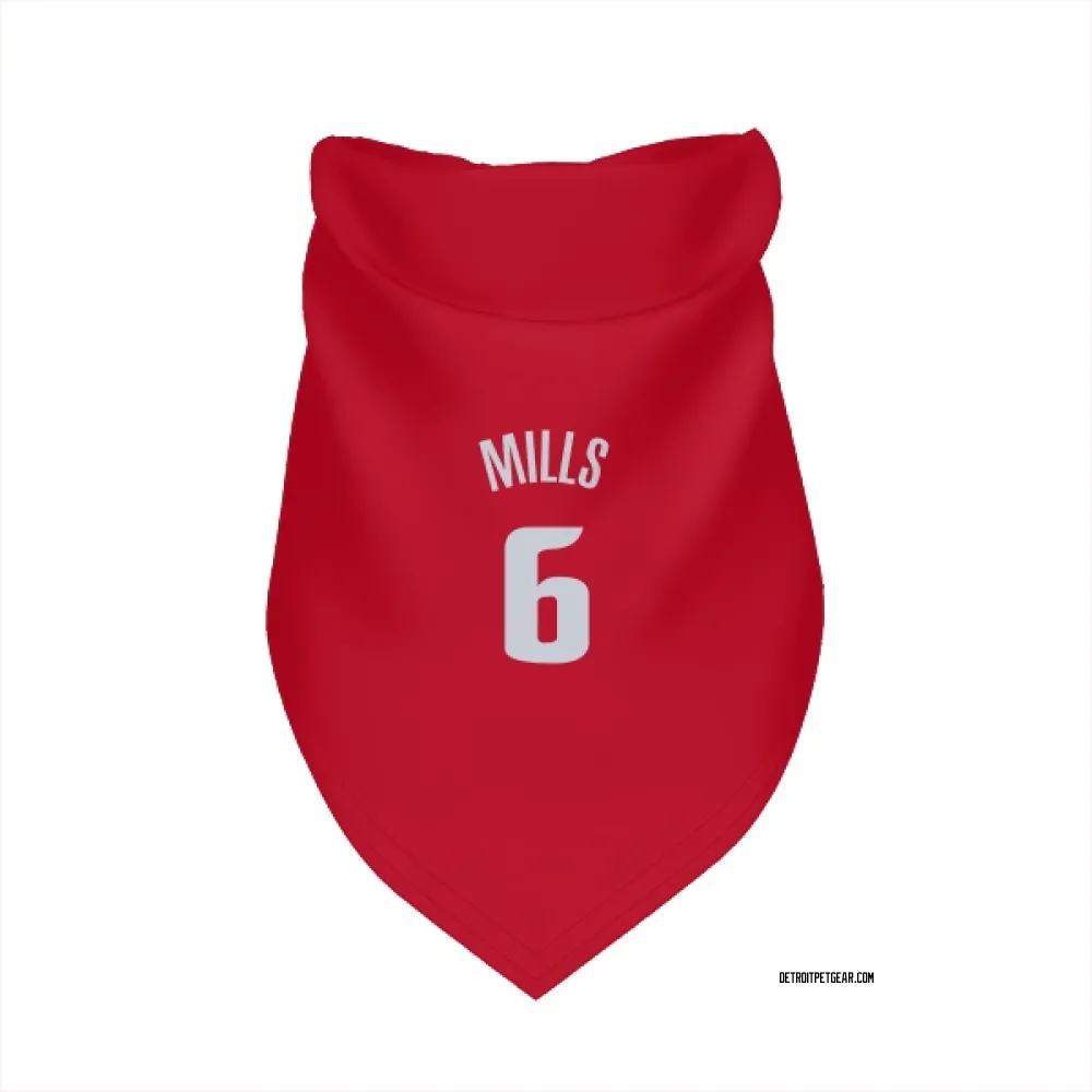 Detroit Pistons Terry Mills Red Pet Bandana for Dog & Cat