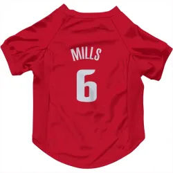 Detroit Pistons Terry Mills Red Pet Jersey for Dog & Cat